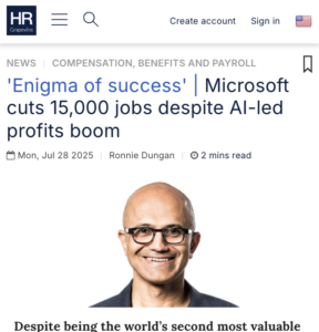 Microsoft - 15,000 jobs